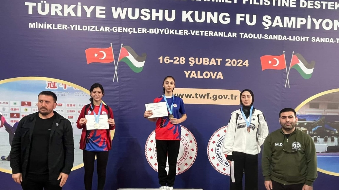 Öğrencimiz Melike Gülşen Wushu Kung-Fu Tuishou Türkiye 2.'si Olmuştur